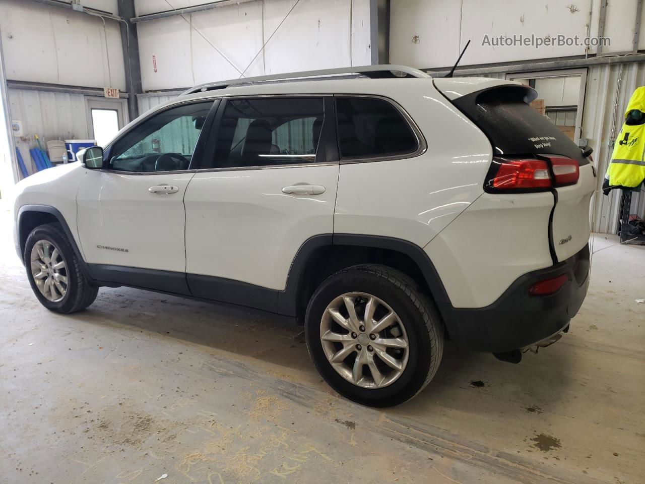 2014 Jeep Cherokee Limited White vin: 1C4PJMDB7EW207763