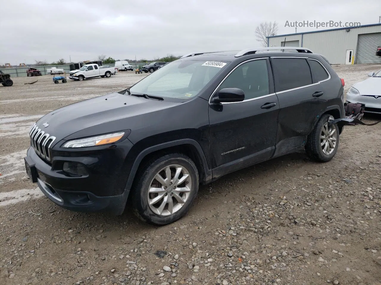 2016 Jeep Cherokee Limited Black vin: 1C4PJMDB7GW206504