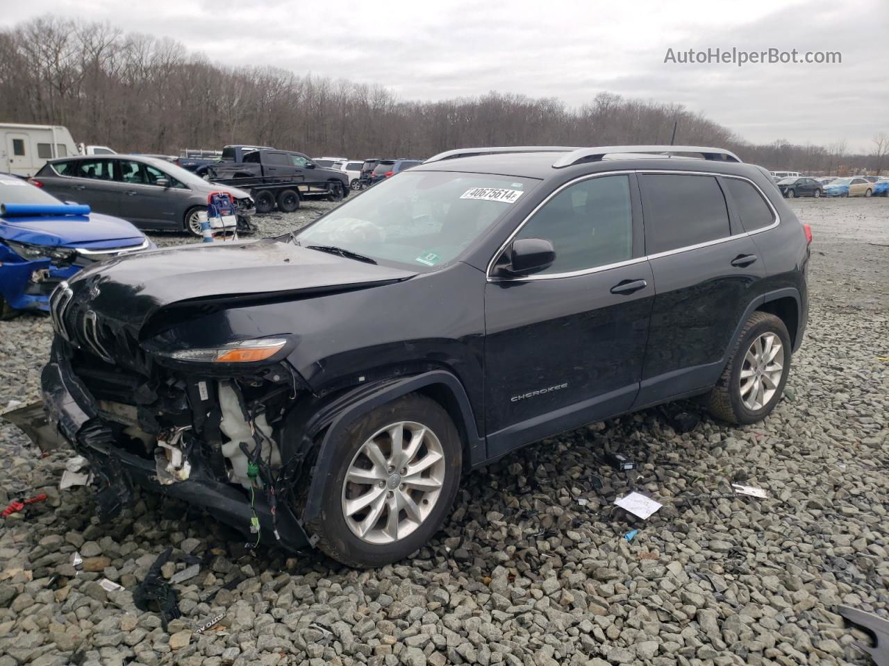 2016 Jeep Cherokee Limited Черный vin: 1C4PJMDB7GW225652