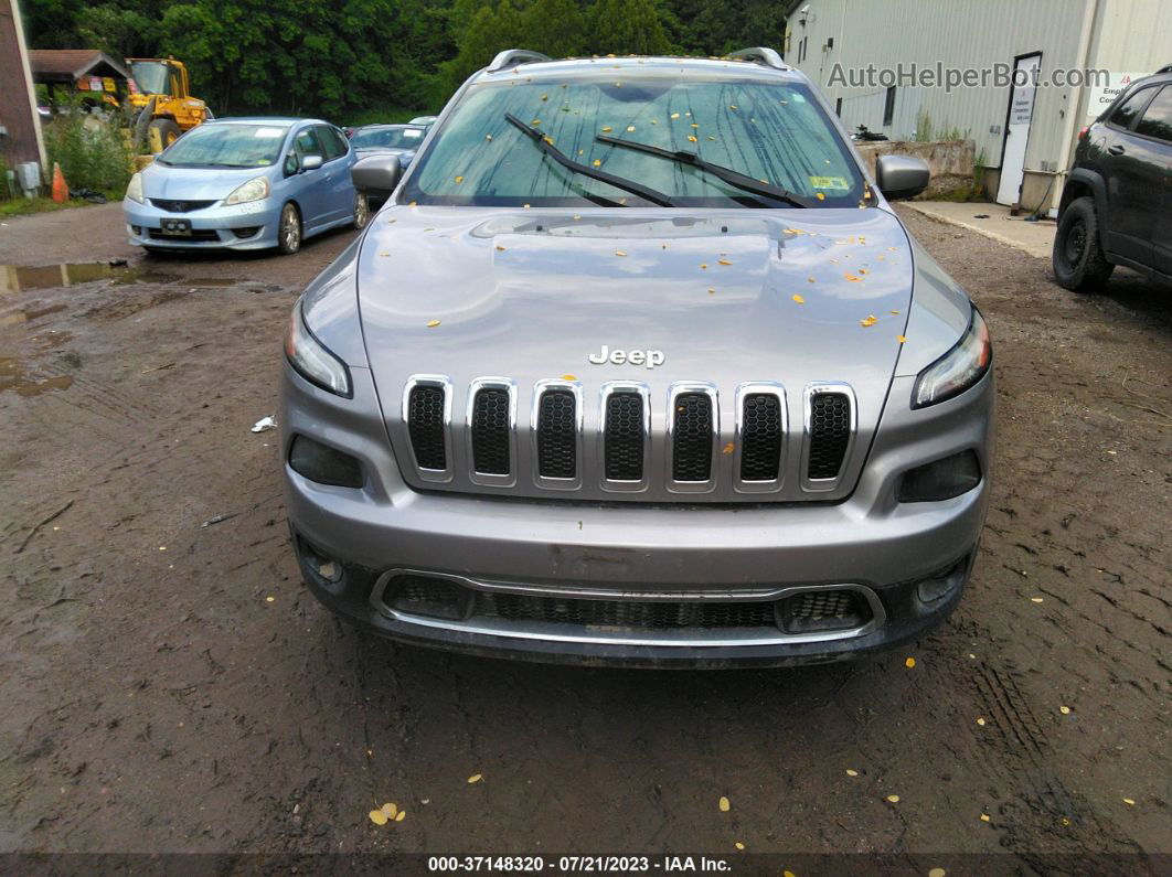 2016 Jeep Cherokee Limited Gray vin: 1C4PJMDB7GW250504