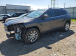 2014 Jeep Cherokee Limited Gray vin: 1C4PJMDB8EW266255