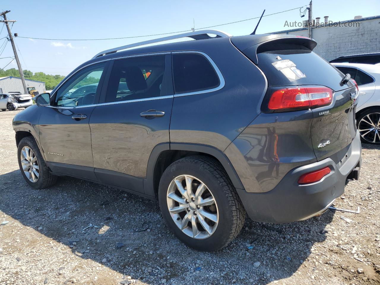 2014 Jeep Cherokee Limited Gray vin: 1C4PJMDB8EW266255