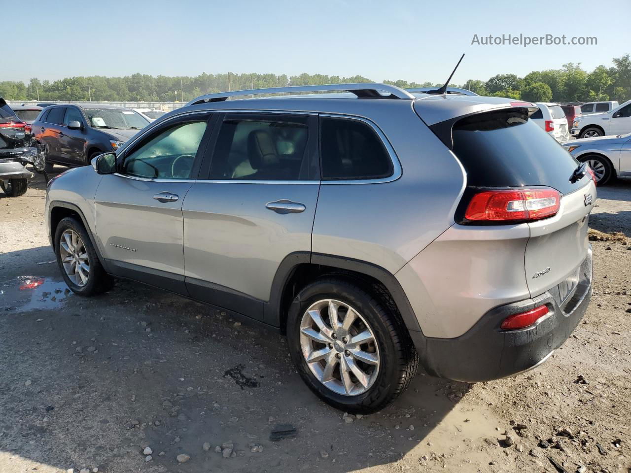 2015 Jeep Cherokee Limited Gray vin: 1C4PJMDB8FW626299