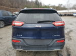 2014 Jeep Cherokee Limited Blue vin: 1C4PJMDB9EW142267