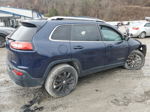 2014 Jeep Cherokee Limited Blue vin: 1C4PJMDB9EW142267