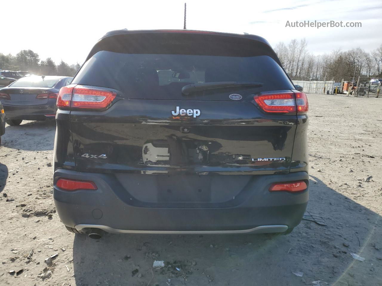 2014 Jeep Cherokee Limited Gray vin: 1C4PJMDB9EW156749