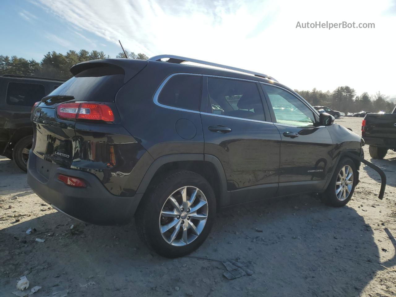 2014 Jeep Cherokee Limited Gray vin: 1C4PJMDB9EW156749