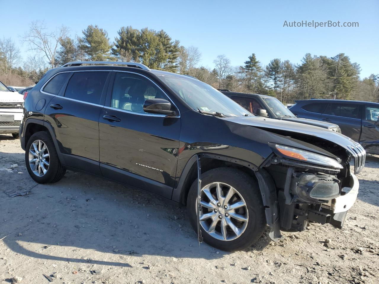 2014 Jeep Cherokee Limited Gray vin: 1C4PJMDB9EW156749