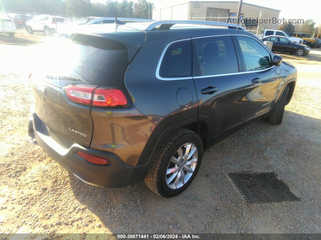 2016 Jeep Cherokee Limited Gray vin: 1C4PJMDB9GW323081