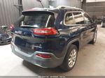 2015 Jeep Cherokee Limited Dark Blue vin: 1C4PJMDBXFW625106