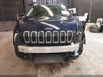 2015 Jeep Cherokee Limited Dark Blue vin: 1C4PJMDBXFW625106