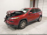 2016 Jeep Cherokee Limited Red vin: 1C4PJMDBXGW162319