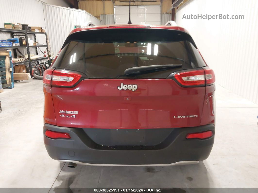 2016 Jeep Cherokee Limited Red vin: 1C4PJMDBXGW162319