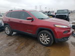 2016 Jeep Cherokee Limited Красный vin: 1C4PJMDBXGW194834