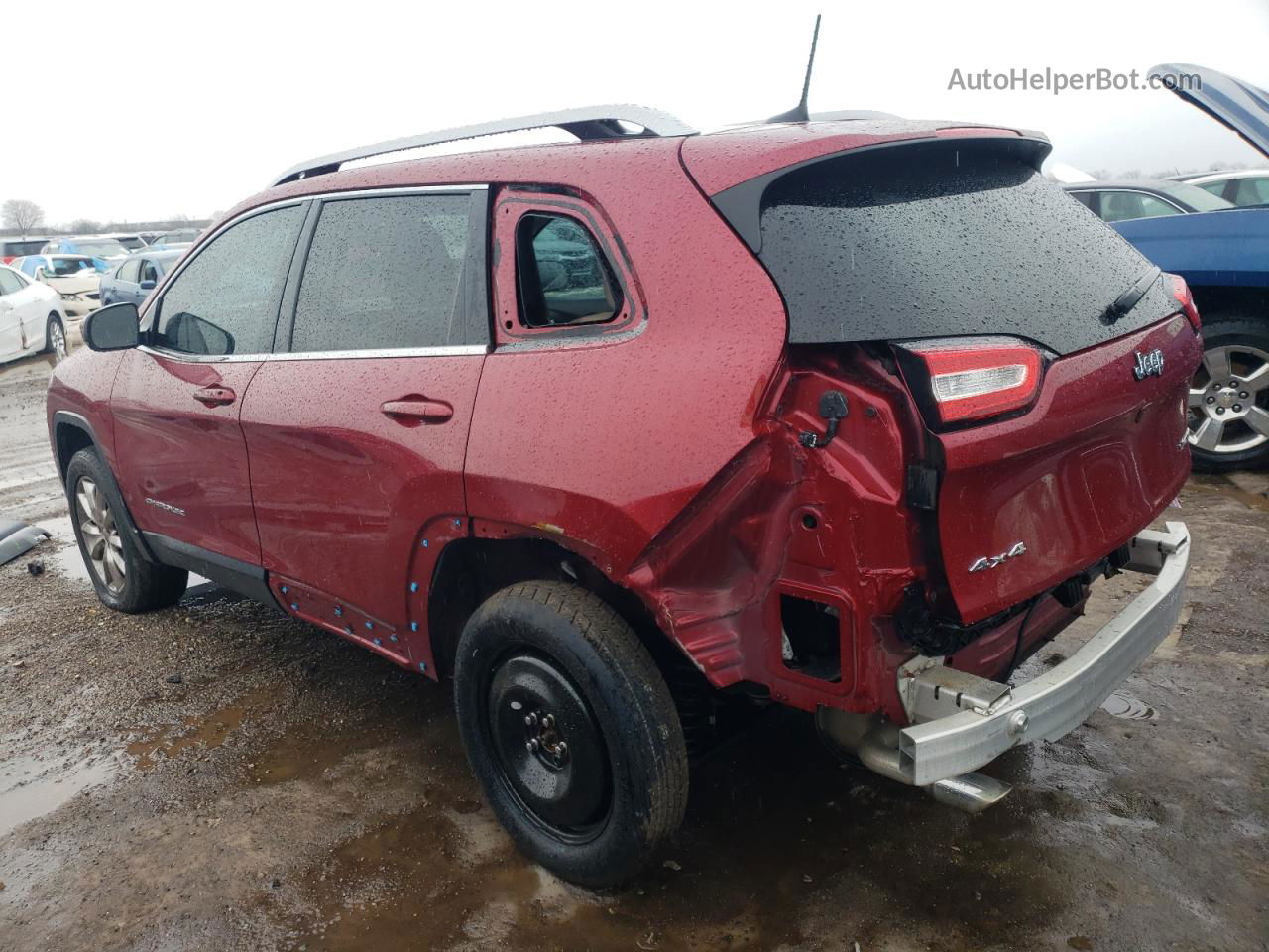 2016 Jeep Cherokee Limited Red vin: 1C4PJMDBXGW194834