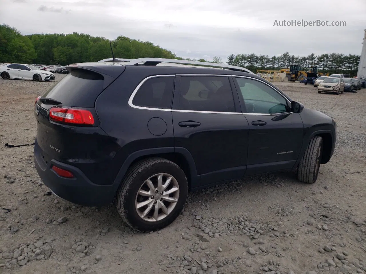 2016 Jeep Cherokee Limited Black vin: 1C4PJMDBXGW349480