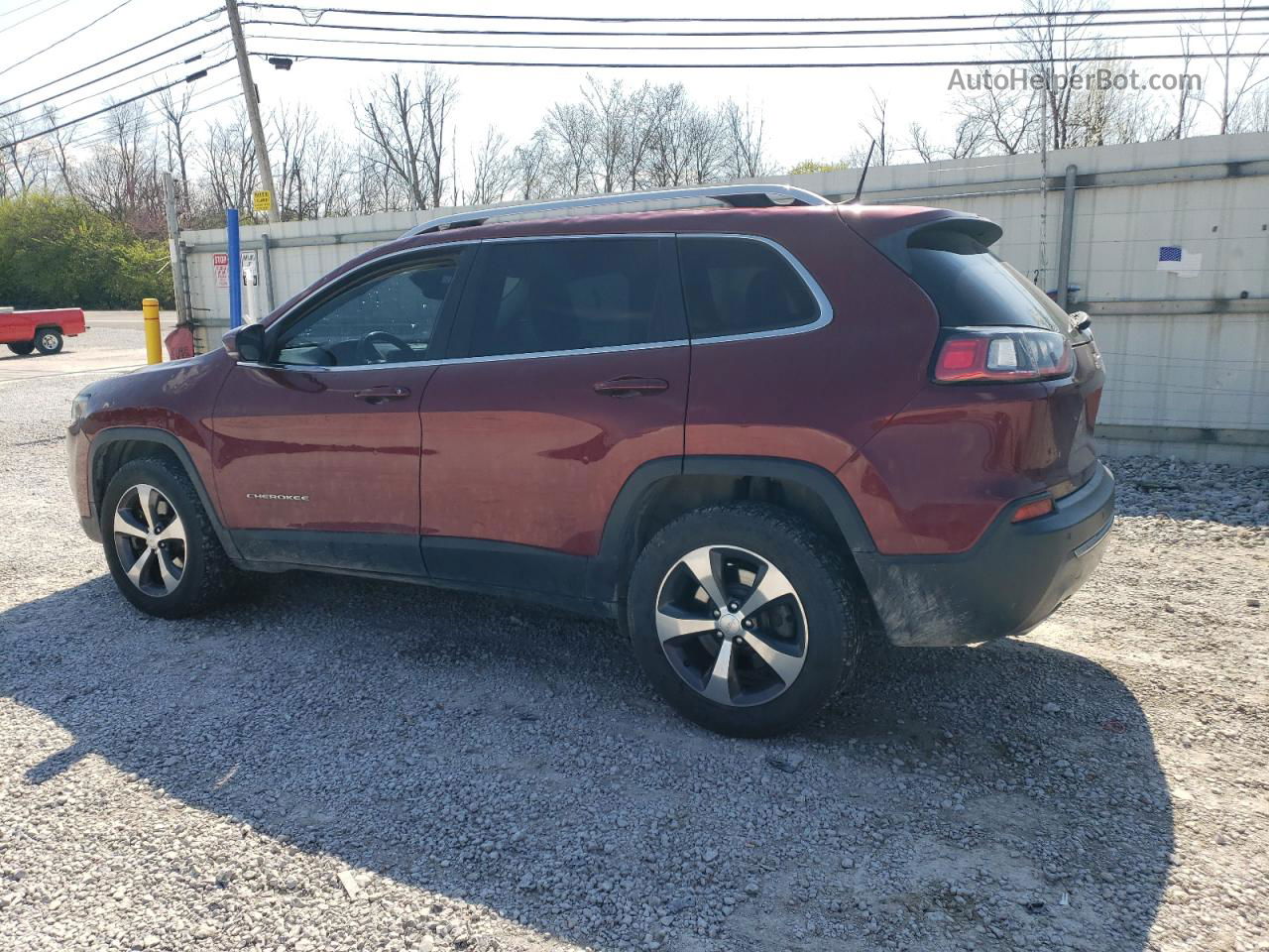 2019 Jeep Cherokee Limited Maroon vin: 1C4PJMDN0KD117761