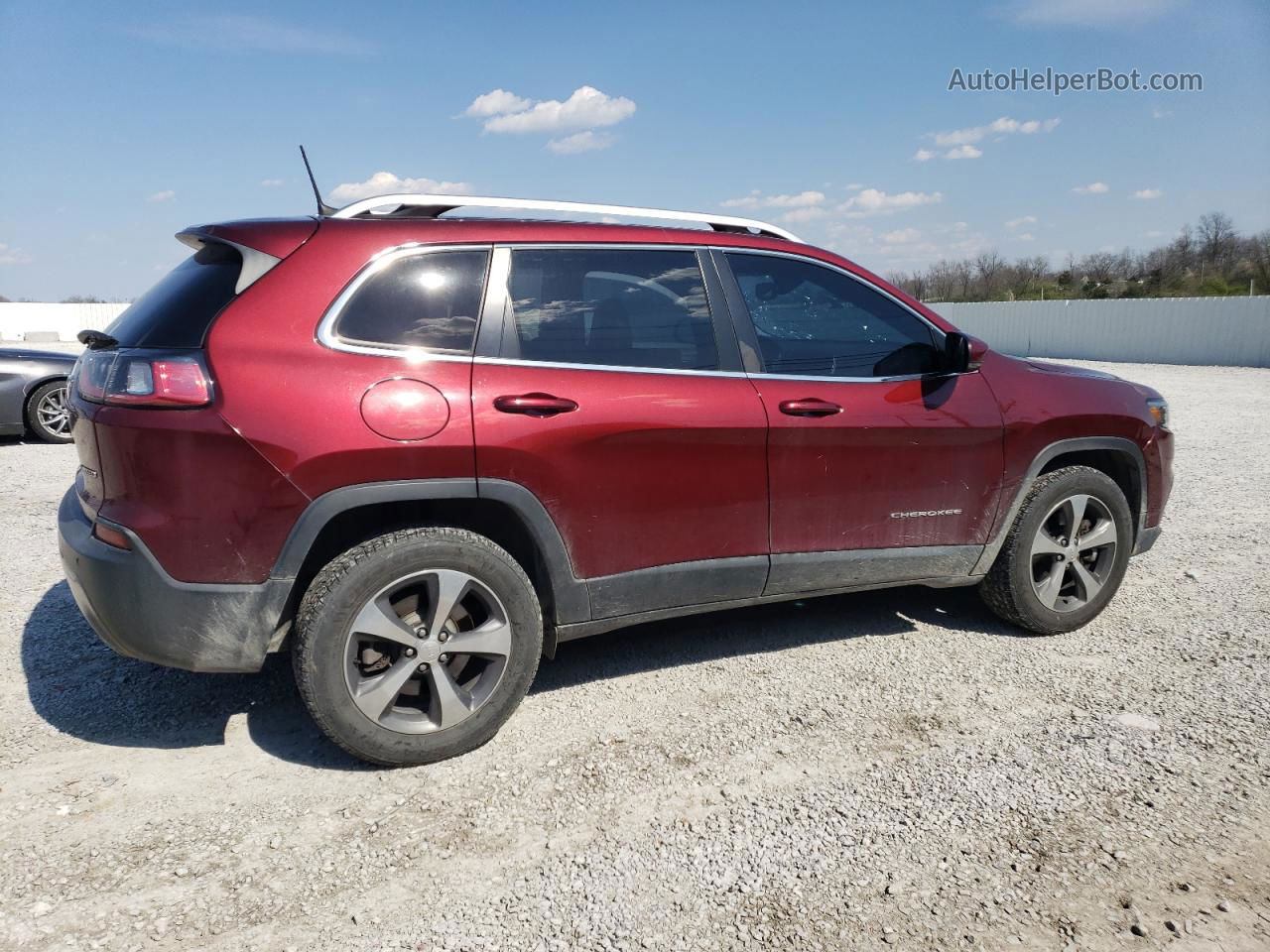 2019 Jeep Cherokee Limited Темно-бордовый vin: 1C4PJMDN0KD117761