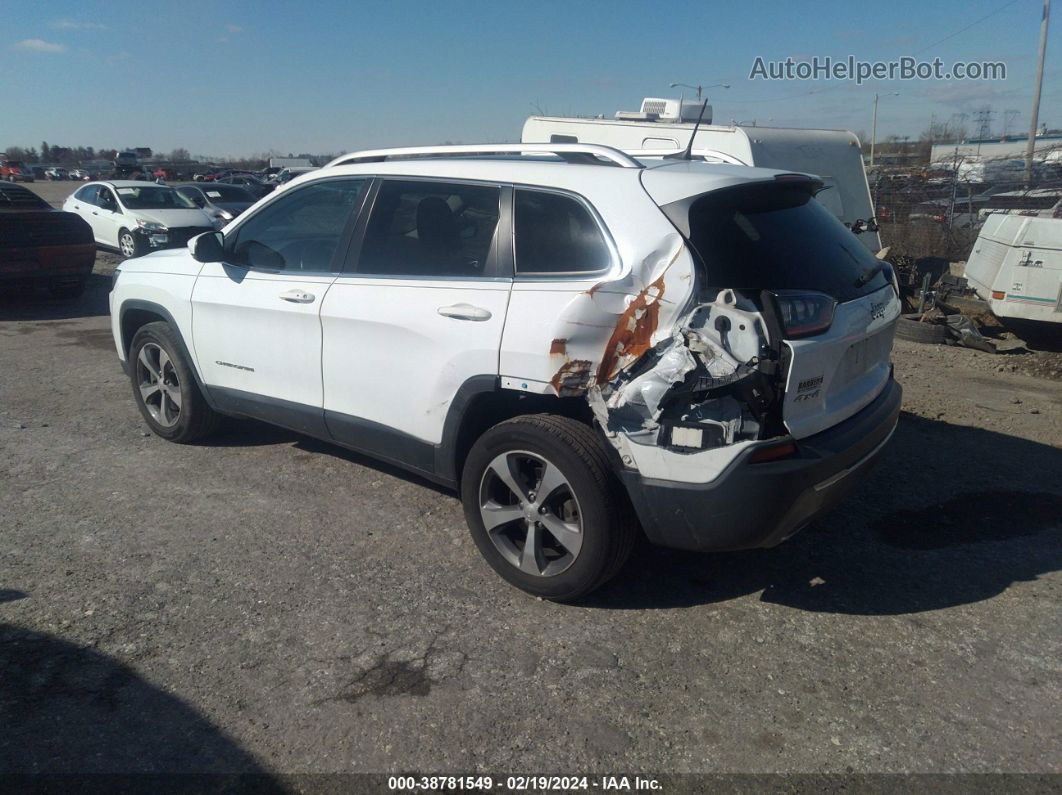 2019 Jeep Cherokee Limited 4x4 White vin: 1C4PJMDN0KD169360