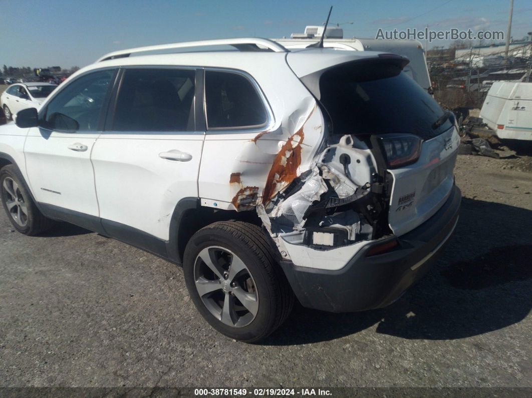 2019 Jeep Cherokee Limited 4x4 White vin: 1C4PJMDN0KD169360