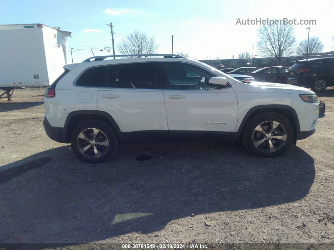 2019 Jeep Cherokee Limited 4x4 White vin: 1C4PJMDN0KD169360