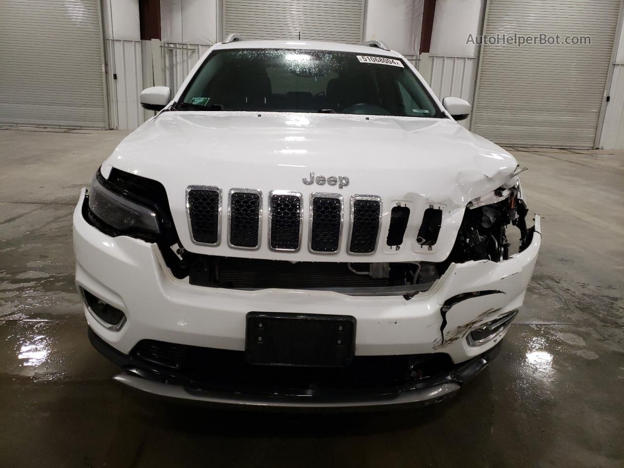 2019 Jeep Cherokee Limited White vin: 1C4PJMDN0KD237981