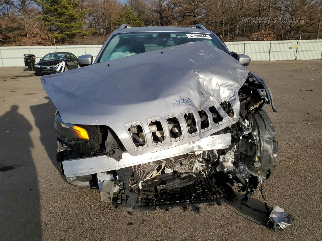 2019 Jeep Cherokee Limited Silver vin: 1C4PJMDN2KD256421