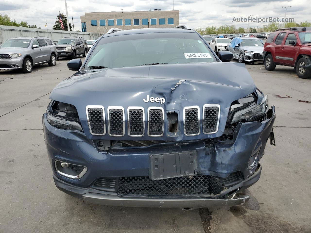 2019 Jeep Cherokee Limited Blue vin: 1C4PJMDN3KD464551