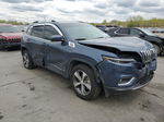 2019 Jeep Cherokee Limited Синий vin: 1C4PJMDN3KD464551