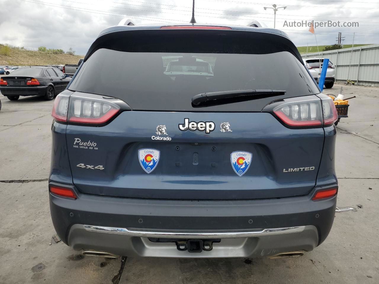 2019 Jeep Cherokee Limited Blue vin: 1C4PJMDN3KD464551