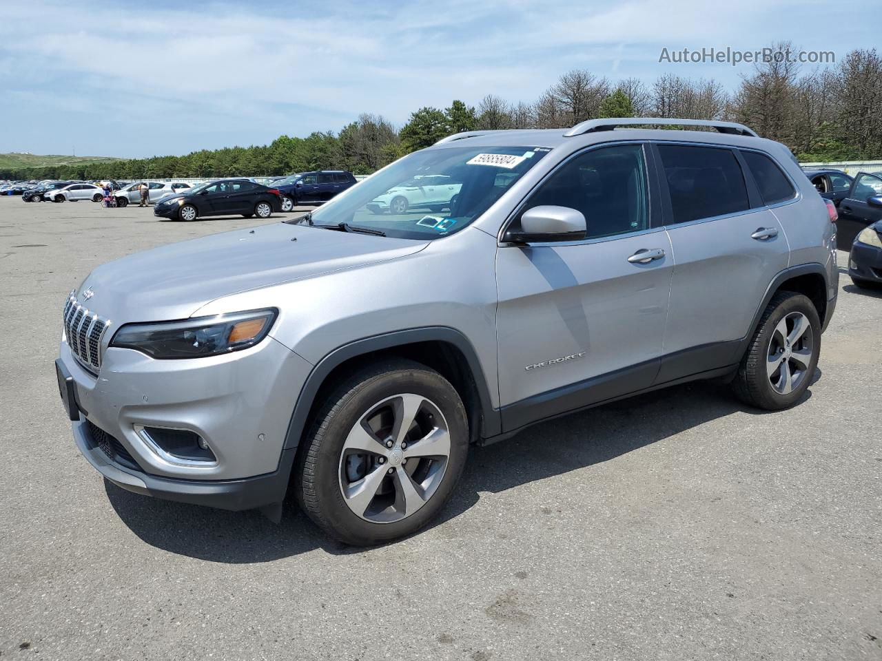 2019 Jeep Cherokee Limited Серый vin: 1C4PJMDN4KD180698