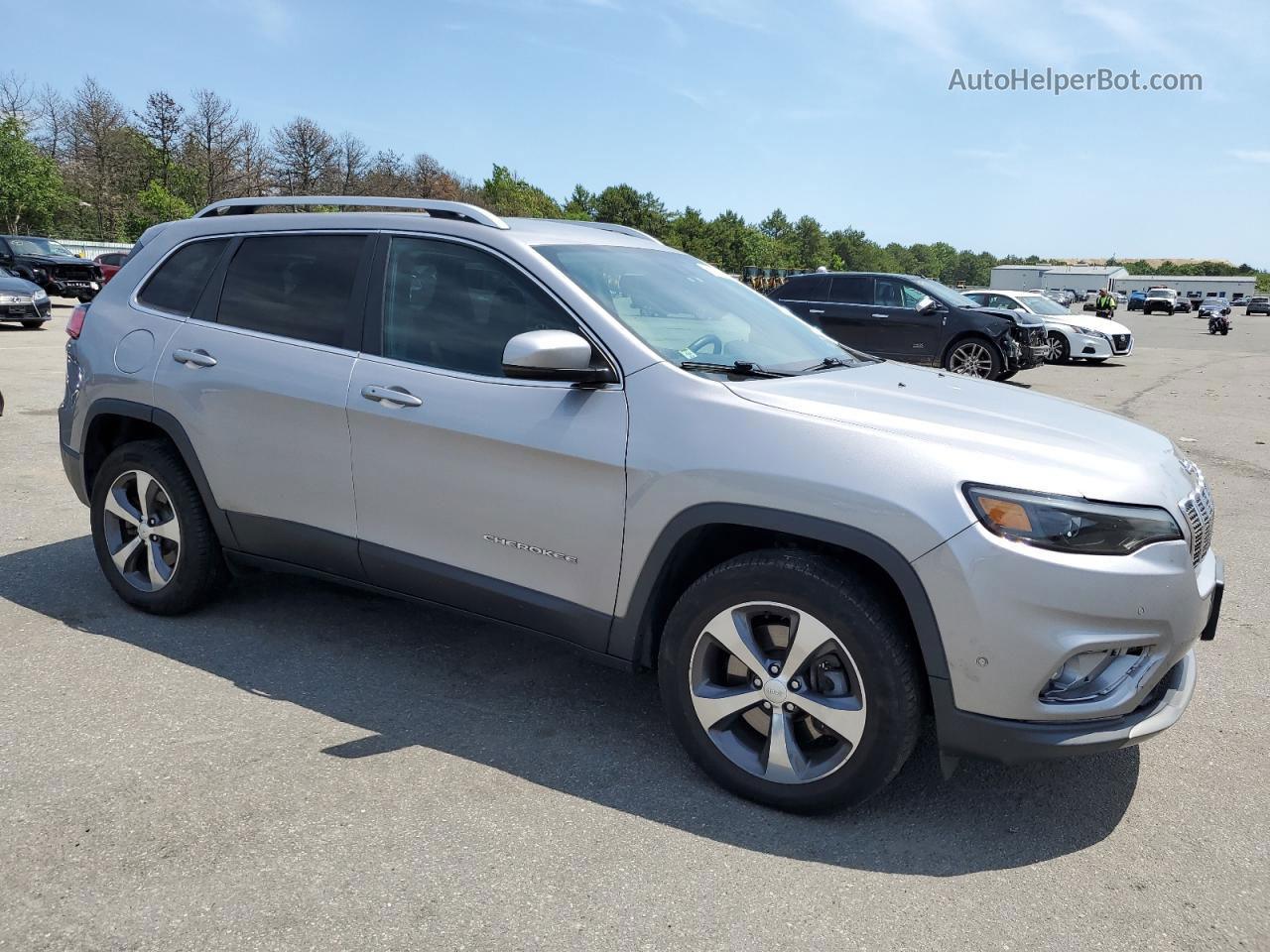 2019 Jeep Cherokee Limited Серый vin: 1C4PJMDN4KD180698