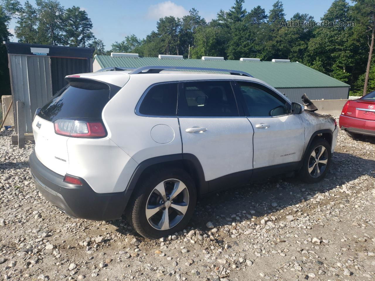 2019 Jeep Cherokee Limited White vin: 1C4PJMDN5KD257255