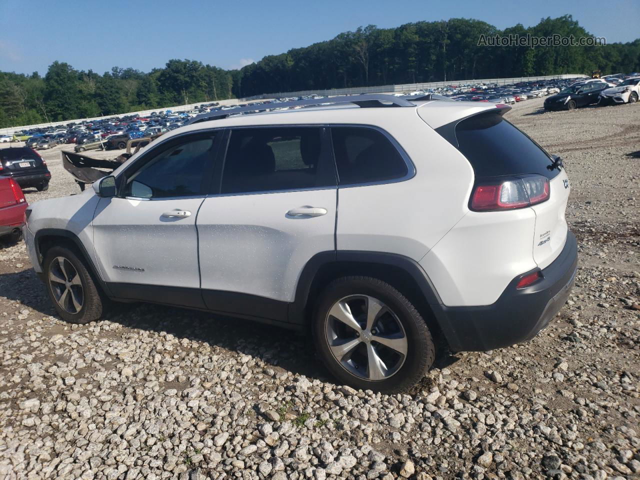 2019 Jeep Cherokee Limited White vin: 1C4PJMDN5KD257255