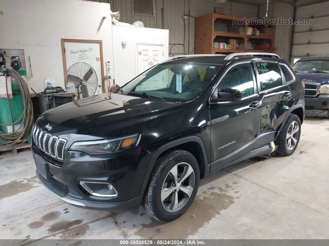 2019 Jeep Cherokee Limited 4x4 Black vin: 1C4PJMDN6KD131891