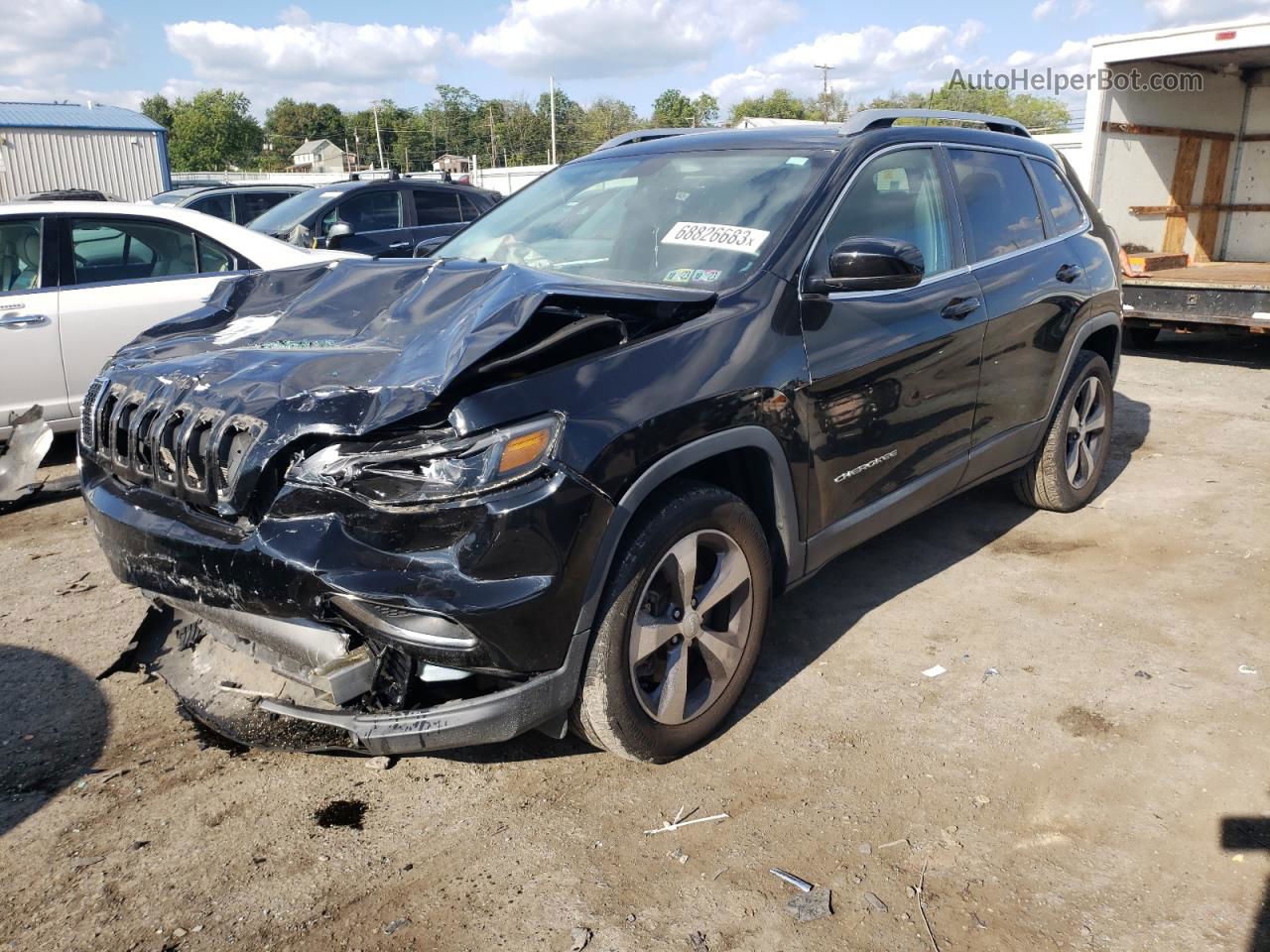 2019 Jeep Cherokee Limited Черный vin: 1C4PJMDN6KD142390