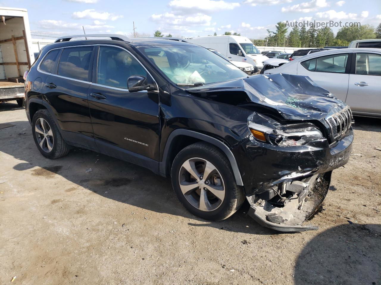 2019 Jeep Cherokee Limited Черный vin: 1C4PJMDN6KD142390