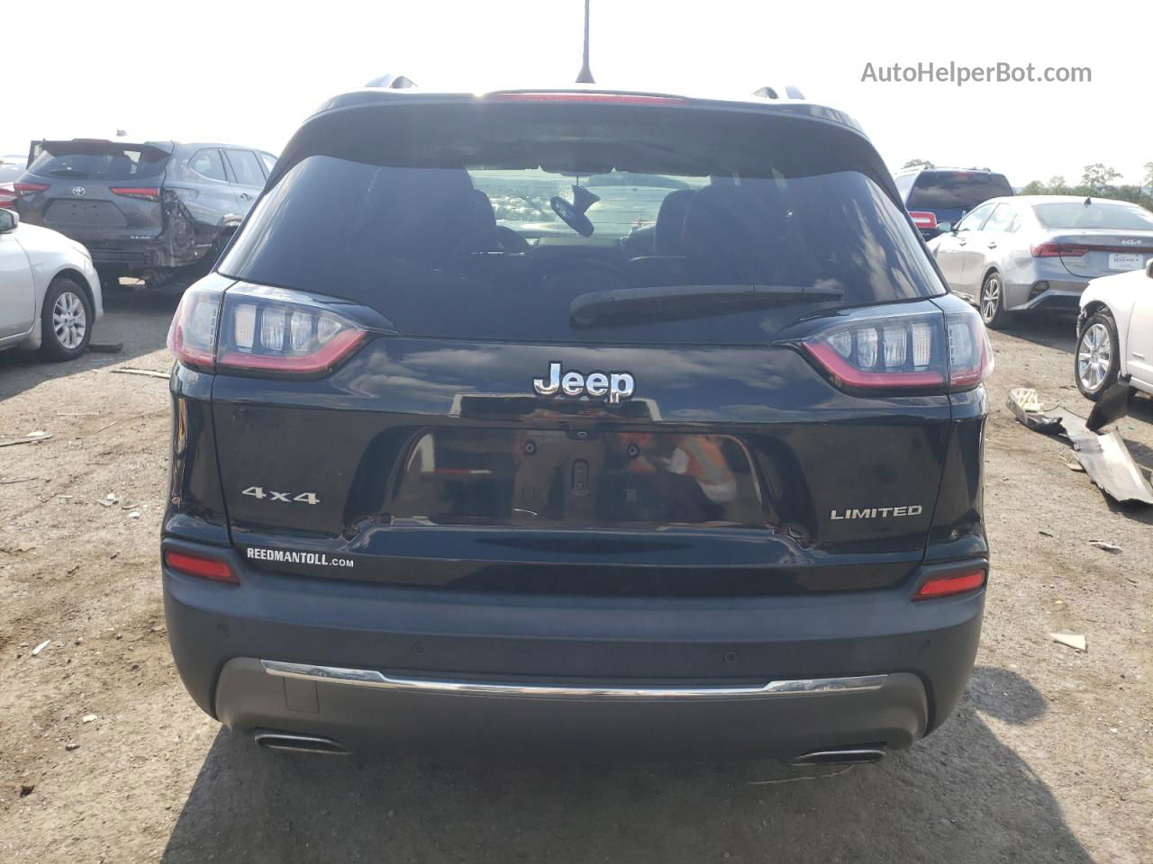 2019 Jeep Cherokee Limited Black vin: 1C4PJMDN6KD142390