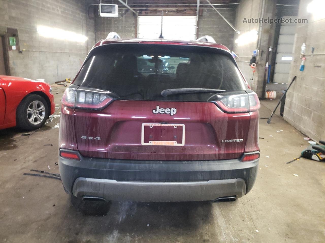 2019 Jeep Cherokee Limited Темно-бордовый vin: 1C4PJMDN6KD167905
