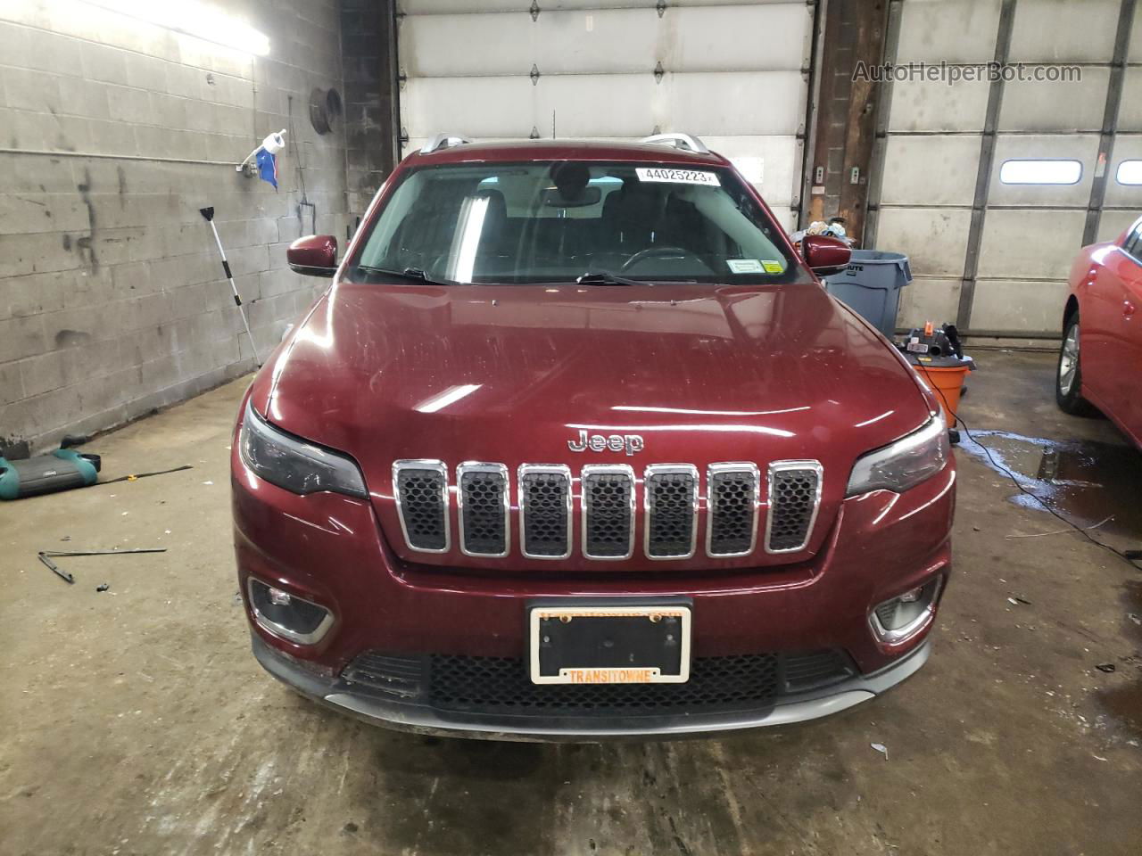 2019 Jeep Cherokee Limited Темно-бордовый vin: 1C4PJMDN6KD167905