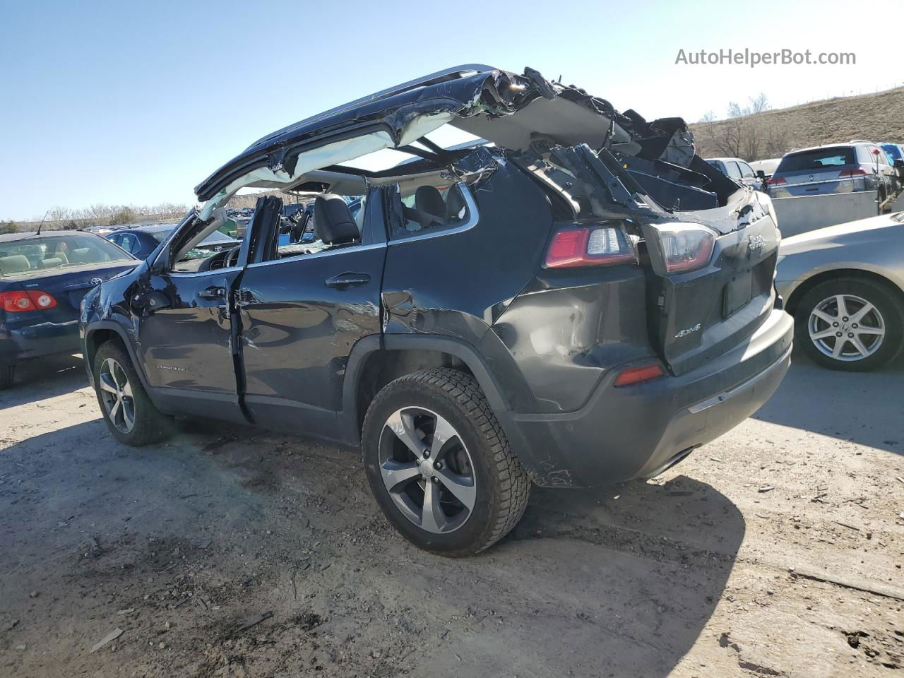 2019 Jeep Cherokee Limited Black vin: 1C4PJMDN7KD267575