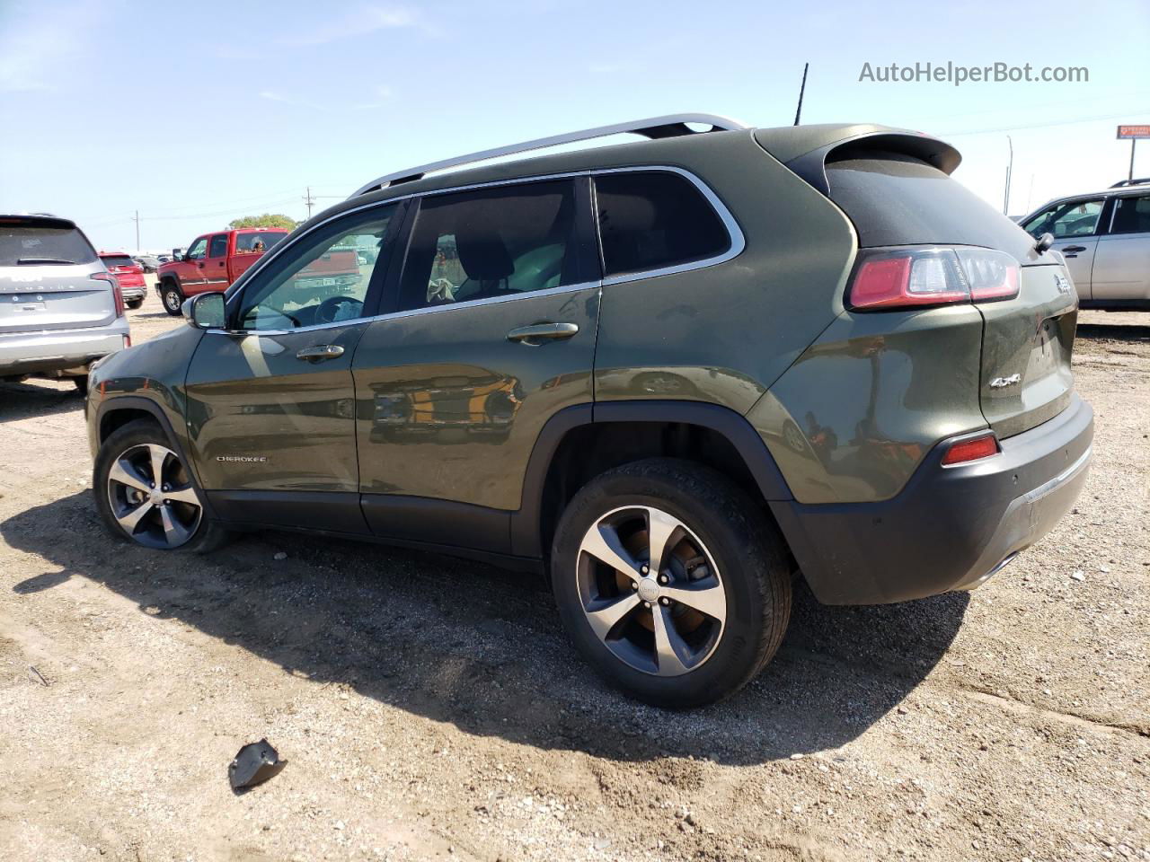 2019 Jeep Cherokee Limited Green vin: 1C4PJMDN8KD174421