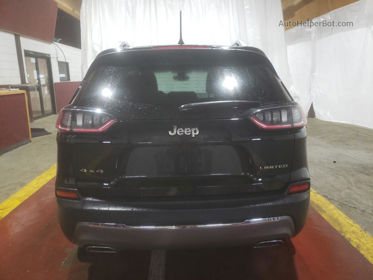 2019 Jeep Cherokee Limited Black vin: 1C4PJMDN8KD292436