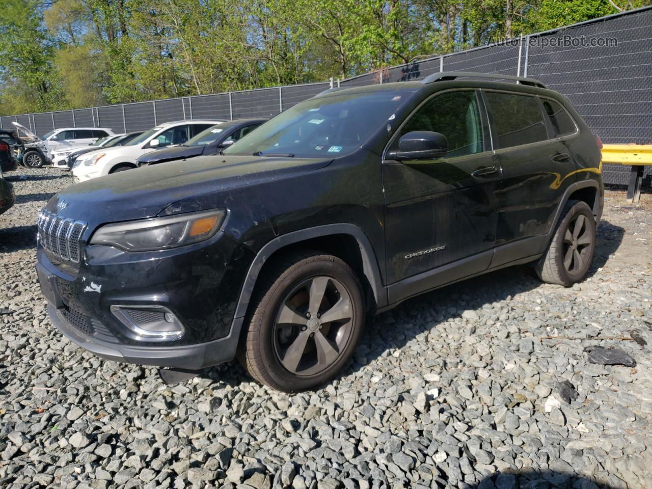 2019 Jeep Cherokee Limited Black vin: 1C4PJMDN8KD323118