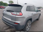 2019 Jeep Cherokee Limited 4x4 Silver vin: 1C4PJMDN9KD133683