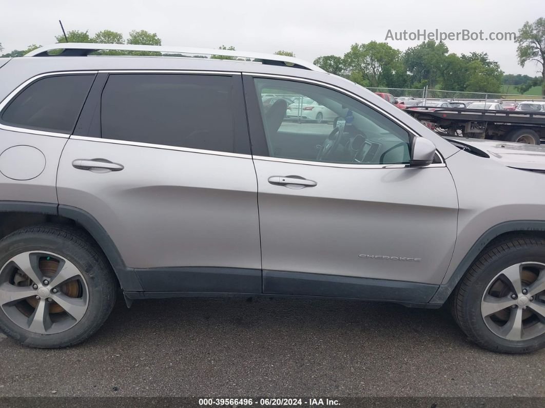 2019 Jeep Cherokee Limited 4x4 Silver vin: 1C4PJMDN9KD133683