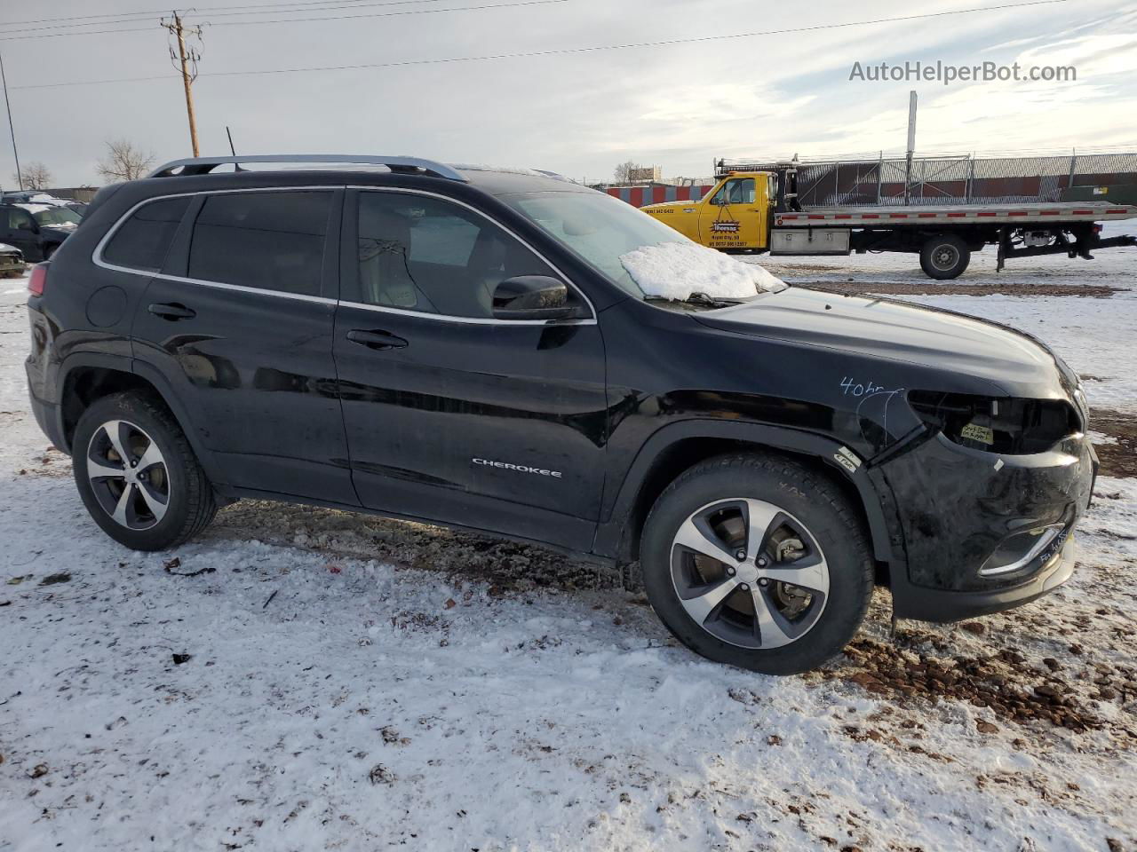 2019 Jeep Cherokee Limited Black vin: 1C4PJMDNXKD151030