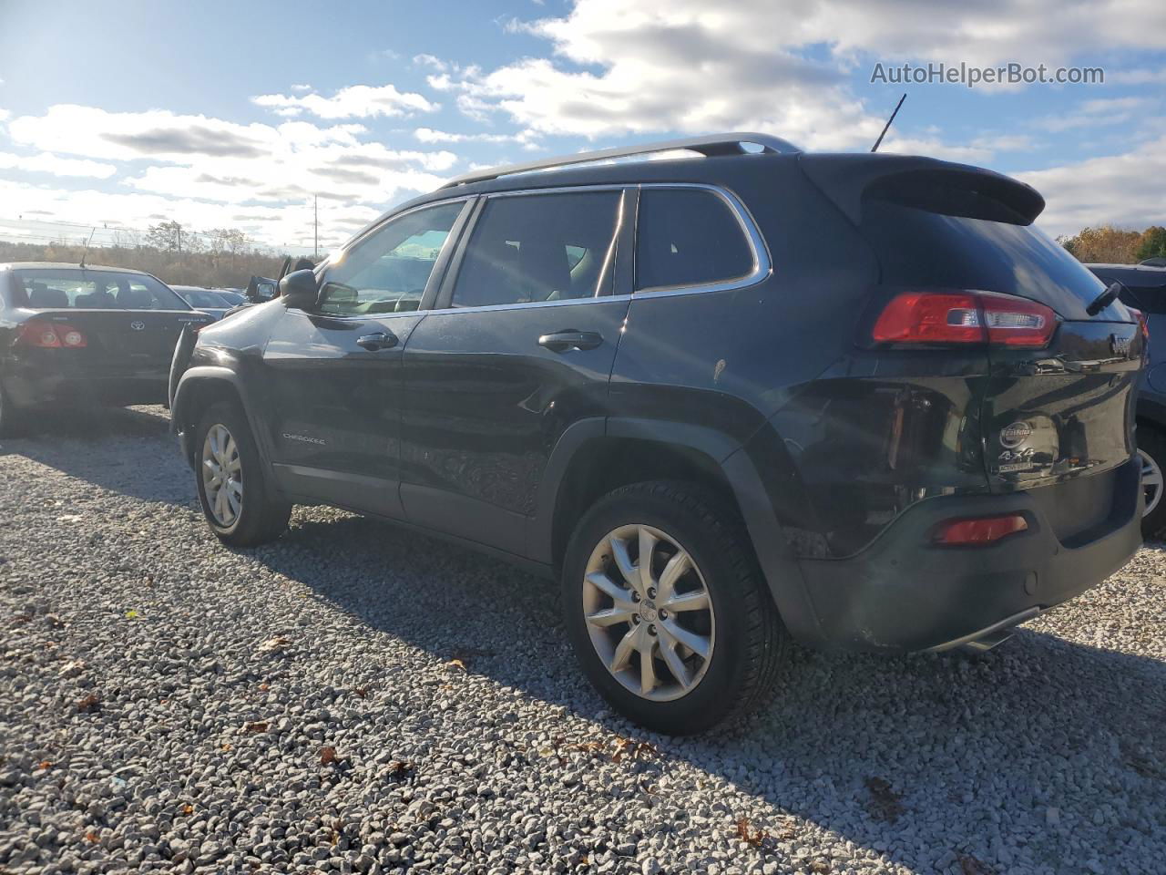 2014 Jeep Cherokee Limited Black vin: 1C4PJMDS0EW120366