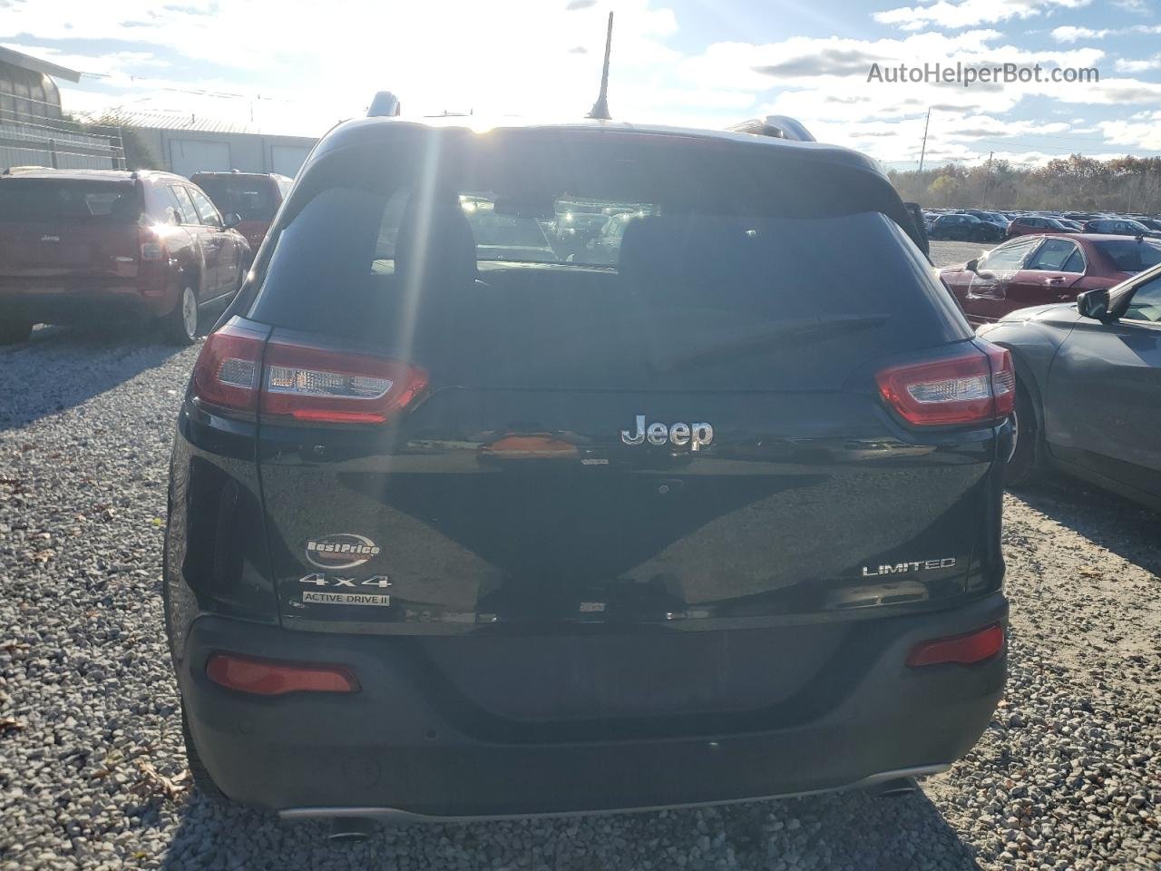 2014 Jeep Cherokee Limited Black vin: 1C4PJMDS0EW120366