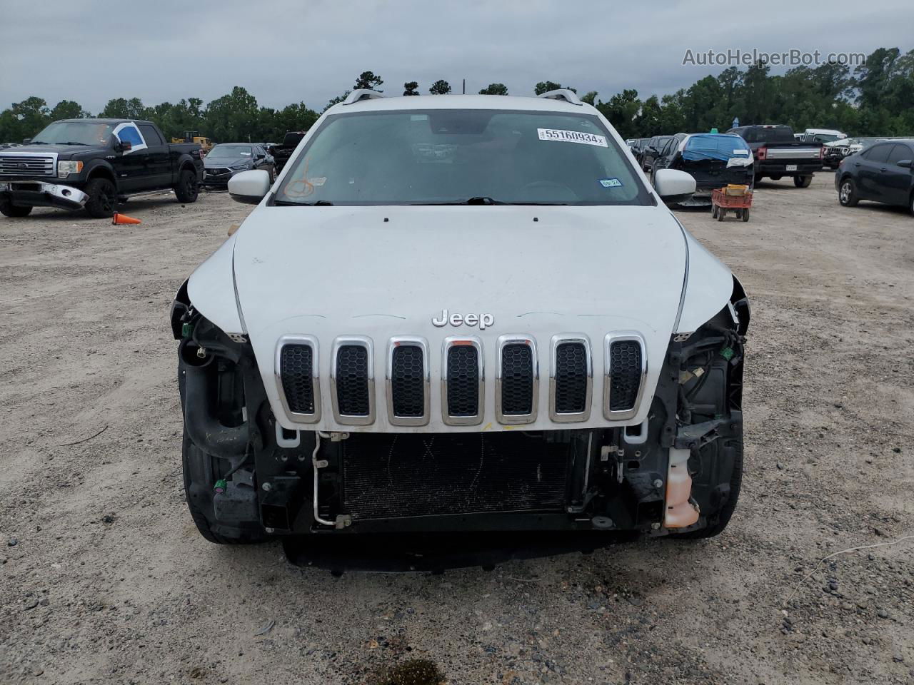 2014 Jeep Cherokee Limited White vin: 1C4PJMDS0EW141668